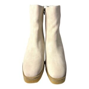 Coconuts by Matisse Elsa Ivory Suede Ankle Boots – Size 9.5M